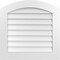Ekena Millwork Arch Top Surface Mount PVC Gable Vent: Functional, w/ 3-1/2"W x 1"P Standard Frame, 28"W x 28"H GVPAR28X2801SF - alternate 1